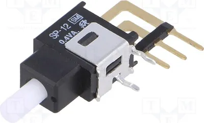 Produktbild von 1x  Schalter Druck Herst.-Serie: SP SP-12SV Stard-Schalter 0,4A/28VAC 0,4A/28VDC Pos: 2