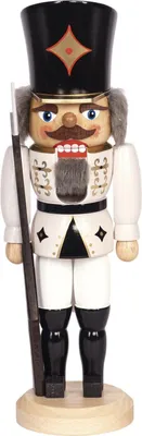 Produktbild von Soldat weiß (29cm) Nussknacker von Saico Seiffen