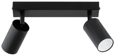 Zdjęcie produktu dla Spot reflektor ATLET czarny 2xGU10x10W metal wym:16x25x6cm IP20 Alfa