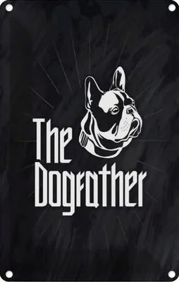 Produktbild von vianmo Blechschild 30x20 cm Tiere Hund Dog The Dogfather