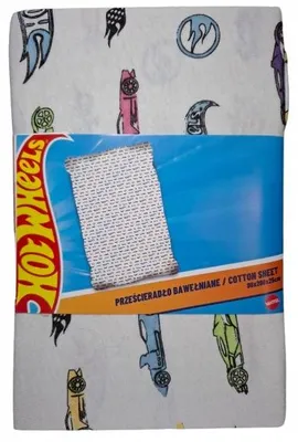 Produktbild von Carbotex Spannbettlaken Hot Wheels 100% Baumwolle Jersey