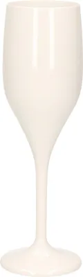 Produktbild von Champagnerglaser - weis - Kunststoff - 150 ml - unzerbrechlich - Set