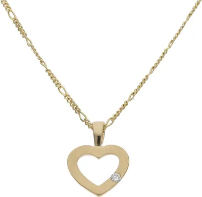 Produktbild von JuwelmaLux Anhänger Herz 585/000 (14 Karat) Gold mit Brillant JL10-02-3444