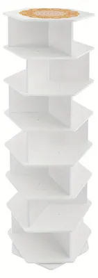 Image de Étagère rotative à chaussures à 7 niveaux - Armoire à chaussures - Tour à chaussures - Rangement à chaussures - Organisateur à chaussures - Rotation à 360°