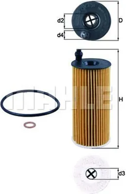 Produktbild von Mahle Ölfilter OX404DECO