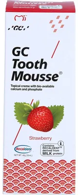 Produktbild von GC Tooth Mousse Erdbeere Creme, 40 g Zahncreme