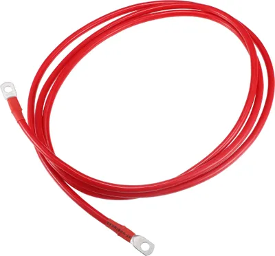 Produktbild von 6 AWG Batteriekabel Stärker 243cm 8FT 6 AWG Gauge Autobatterie Inverter Kabel mit 5/16 Zoll Anschlüssen Reines Kupfer Rot