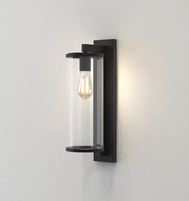 Produktbild von Astro Pimlico 500 - Flush Wandlaterne Strukturiert Schwarz IP23, E27