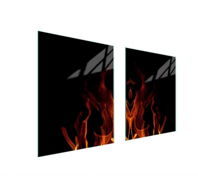 Produktbild von Glasschutzplatte Für Herd 85X52 Fire