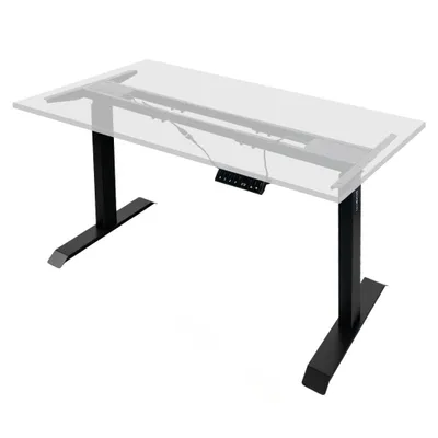 Zdjęcie produktu dla Stelaż biurka regulowany elektrycznie Furvero 2-silnikowy 180x80 cm czarny