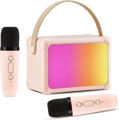 Image de Kit de karaoké sans fil avec 2 microphones