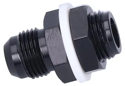 Image de Raccord de cloison pour pile à combustible 8AN vers 8AN – Adaptateur droit en aluminium pour pile à combustible – Pièces automobiles