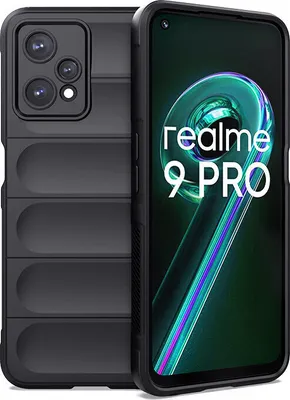 Produktbild von OPPO Realme 9 Pro Hülle, Weich TPU Silikon Stossfest Anti-rutsch Schutzhülle für OPPO Realme 9 Pro Schwarz