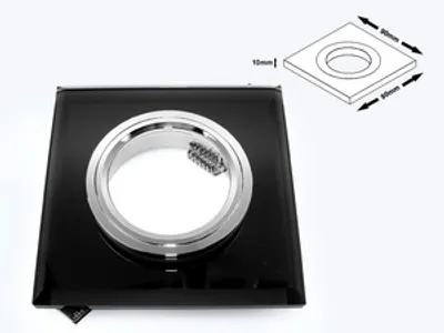 Obrázek produktu pro Podhledový rámeček pro LED svítidlo Worta ČERNÉ