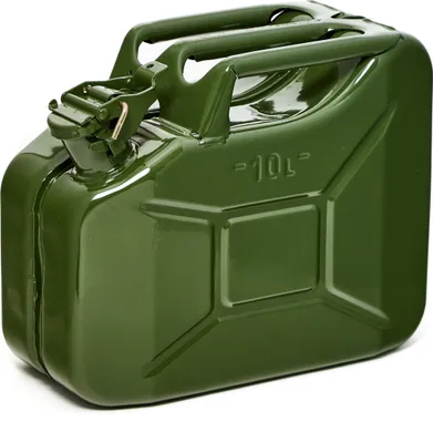 Produktbild von Oxid7® by BW Kraftstoffkanister Metall Benzinkanister 10 Liter - Olivegrün RAL 6003 - UN-Zulassung - Hergestellt in Europa