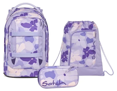 Produktbild von Satch, Schulrucksack-Set PACK Lilac Blossom 3-teilig, ab 5. Klasse