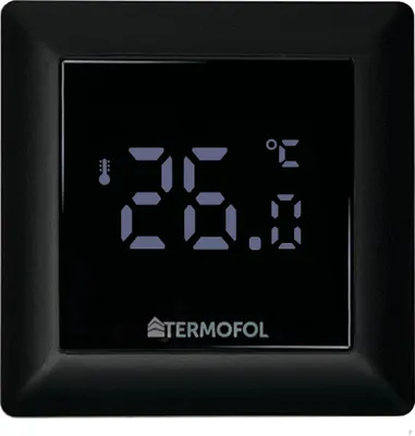 Produktbild von Termofol Heizungsthermostat, Heizkörperthermostat IP31, Thermostat für Heizfolie Fußbodenheizung, TF-H6 Schwarz