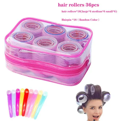 Produktbild von Set selbstklebender Haarwickler, inklusive Lockenwickler (groß, mittel, klein),