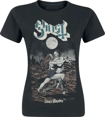 Produktbild von Ghost T-Shirt Damen Dance Macabre schwarz Band-Merch, Bands 100% Baumwolle XL
