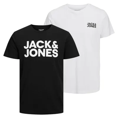Produktbild von 2er Pack JACK & JONES T-Shirts Logo Tee Crew Neck