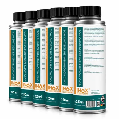 Produktbild von INOX® Motor Innen Schutz Additiv 6x250ml - Nano Motorinnenschutz Versiegelung