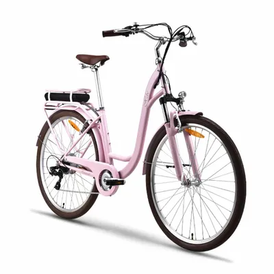 Produktbild von Vecocraft Hebe E-Bike 28 inch Stahl E-Bike 7-speed 36V 10Ah 360Wh Akku 60-80km pink