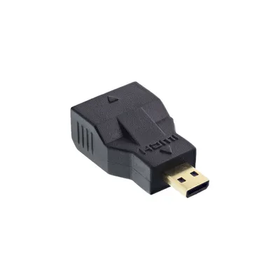 Produktbild von InLine HDMI Adapter, Mini HDMI C Buchse auf Micro HDMI D Stecker, 4K2K, Micro-HDMI D plug, HDMI D, Schwarz