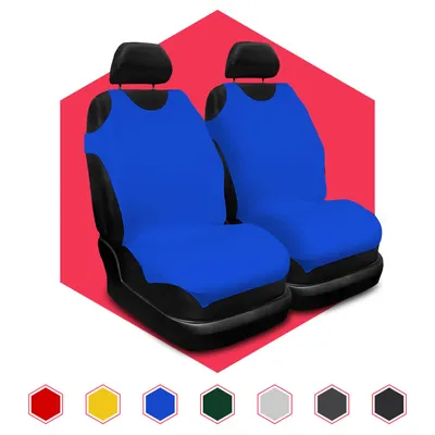 Immagine prodotto di Coprisedili per auto Coprisedili universali Coprisedile per auto Coprisedile anteriore 1+1 blu