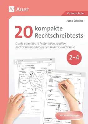 Produktbild von 20 kompakte Rechtschreibtests für Klasse 2 bis 4