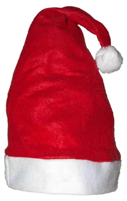 Produktbild von Rote Weihnachtsmütze mit weichem Flauschball, 43 cm, 1 Stück