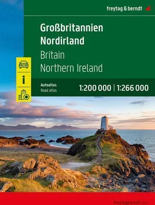 Obrázok produktu pre Veľká Británia - Severné Írsko, Atlas áut 1:200 000 - 1:266 000, freytag & berndt