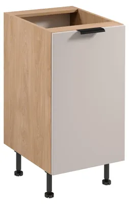 Produktbild von Unterschrank SALERNO mit einer Tür – Breite 45 cm, Eiche/Beige