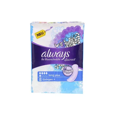Image de Always et Aldays Discreet Long Plus Pour l'incontinence 8 pièces