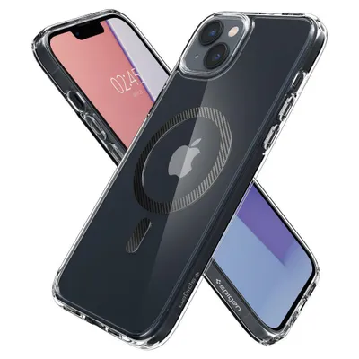 Produktbild von Spigen ACS04904, Cover, Apple, iPhone 14 Plus, 17 cm (6.7"), Karbon, Transparent