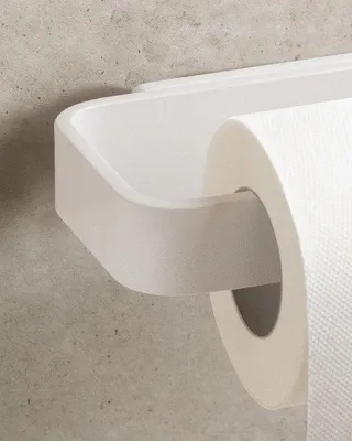 Zdjęcie produktu dla UCHWYT NA ROLKI TOALETOWE KAZAI - Montaż bez wiercenia - Uchwyt na papier toaletowy do przyklejania - Do łazienki