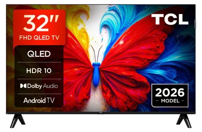 Zdjęcie produktu dla TCL S5L 32S5L, 81,3 cm (32"), 1920 x 1080 px, QLED, Smart TV, Wi-Fi, Czarny