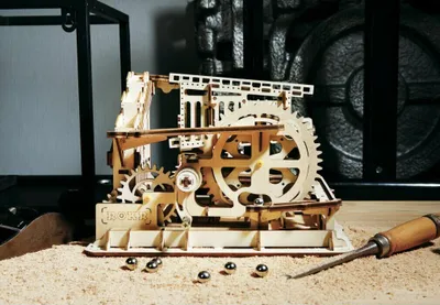 Obrázek produktu pro ROBOTIME Rokr 3D dřevěné puzzle mramorová dráha: Četa 239 dílků