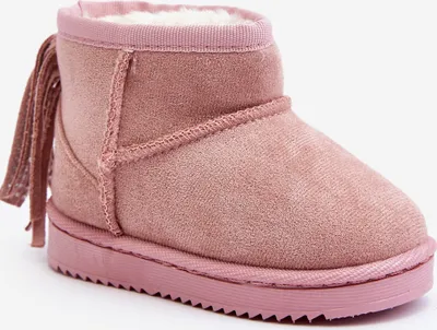 Produktbild von Kinder Gefütterte Fransen-Schneestiefel Rosa Mikyla 35