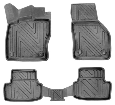 Produktbild von 3D Auto Fussmatten für Seat Ateca 2016-2026 Carbon-Optik