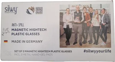 Produktbild von Silwy Magnet-Kunststoffgläser SEKT 2er-Set Hightech transparent