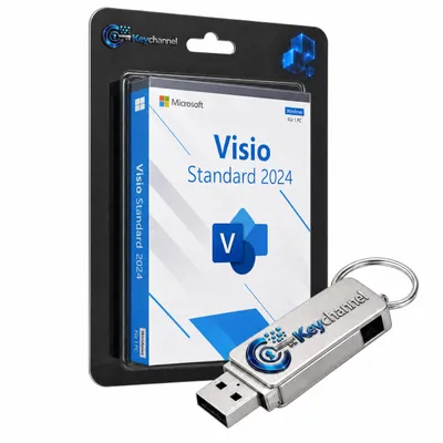 Produktbild von Microsoft Visio 2024 Standard - Inkl. Installations-USB-Stick und Lizenz