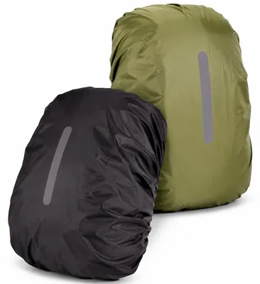 Produktbild von Wasserdichte Rucksackhülle 2 Stück, faltbarer Regenschutz für 25–40L Rucksäcke, ideal für Wandern, Camping & Reisen Outdoor