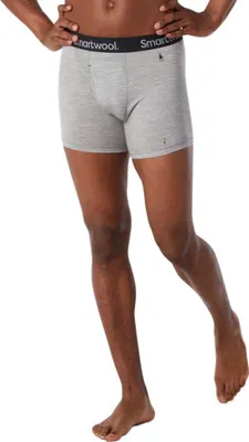 Zdjęcie produktu dla Smartwool Bielizna termoaktywna męska Merino Boxer Brief Boxed Light Gray Heather XL