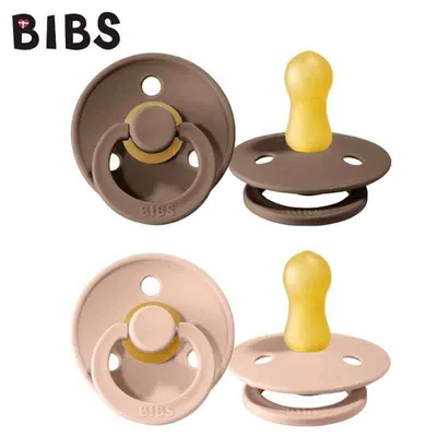 Obrázok produktu pre BIBS cumliky z prirodneho kaucuku 0-6m Blush and Dark Oak