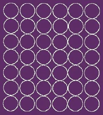 Image de Autocollants ronds, diamètre 3 cm, 42 pièces, violet brillant