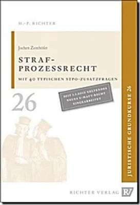 Produktbild von Zenthöfer: Juristische Grundkurse 26 - Strafprozessrecht