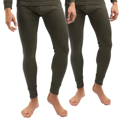 Produktbild von 2er Pack Herren Ski-Thermo Unterhose - Olive XL