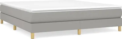 Produktbild von vidaXL Boxspringbettgestell Hellgrau 160x200 cm Stoff