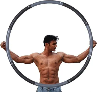 Produktbild von Famanu Fitness-Hula-Hoop 2,3 kg - Abnehmbares Design für Gewichtsverlust