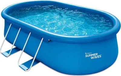 Obrázek produktu pro Nafukovací oválný bazén Summer Waves Quick Up Pool včetně příslušenství Modrý 457x305x107 cm
